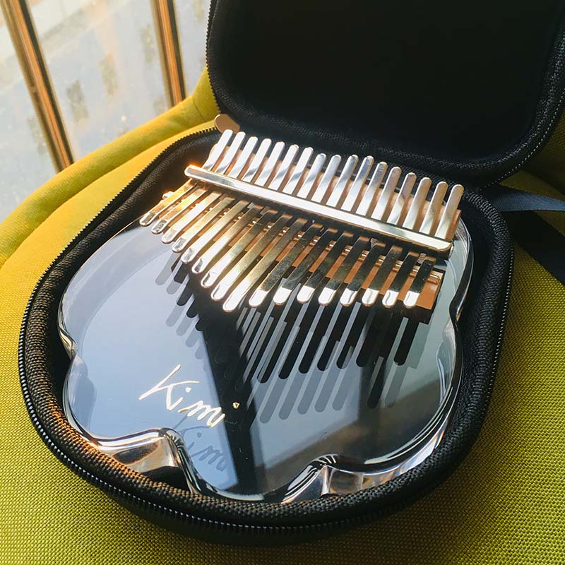 Đàn kalimba 17 phím pha lê nguyên khối mahagony gecko000023