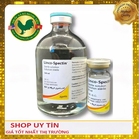 Linco Spectin Lọ 10ml - Khò khè, sổ mũi, tiêu chảy phân xanh, phân trắng trên gà đá, chim cảnh, bồ câu