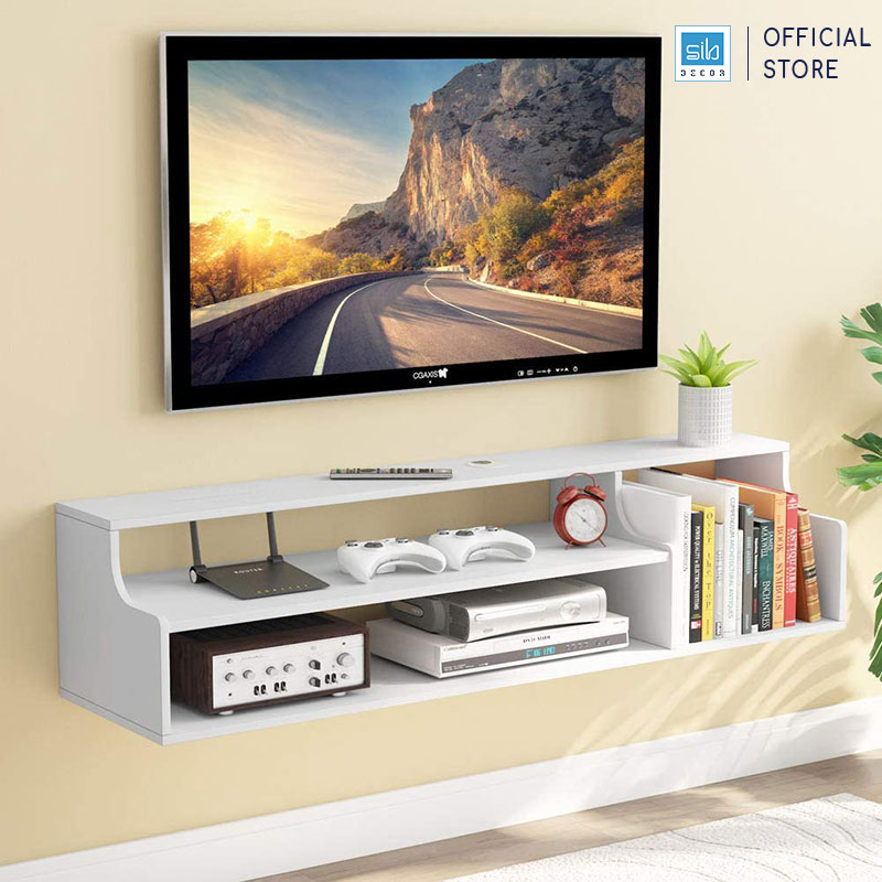 Kệ Gỗ Trang Trí Tivi Treo Tường 3 Tầng SIB Decor Với Thiết Kế Nhỏ Gọn, Đa Năng TV79