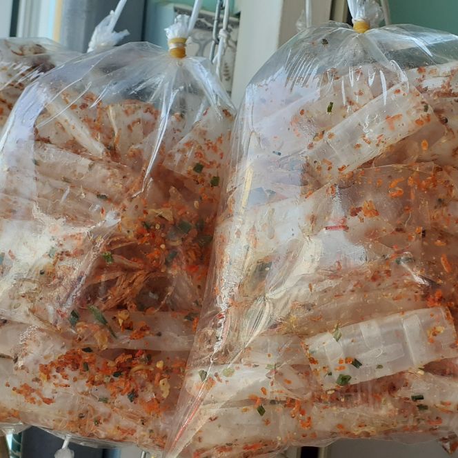 Bánh tráng cuộn tôm và sa tế bịt 200gr
