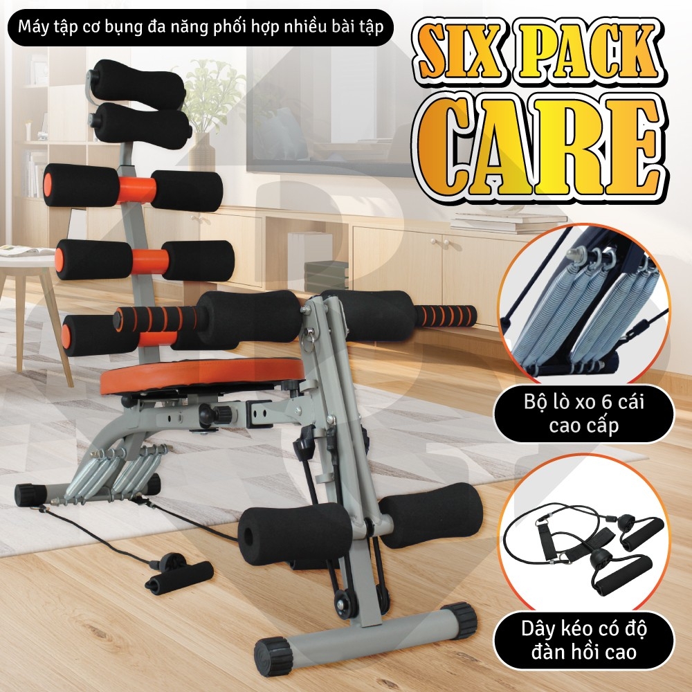 (ẢNH THẬT & VIDEO)BG Máy tập cơ bụng KM2017 đa năng màu đen phối cam mẫu hot