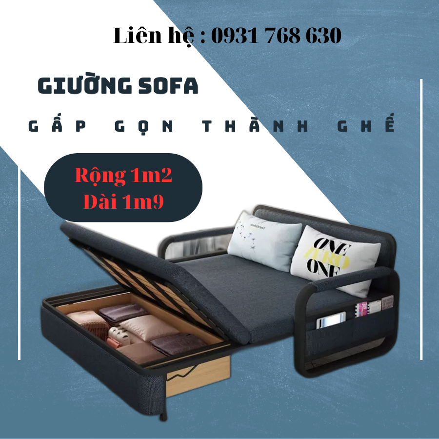 Giường sofa gấp gọn , giường sofa đa năng , ghế sofa giường, giường sô pha cao cấp , giường sofa có ngăn chứa đồ cao cấp , giường