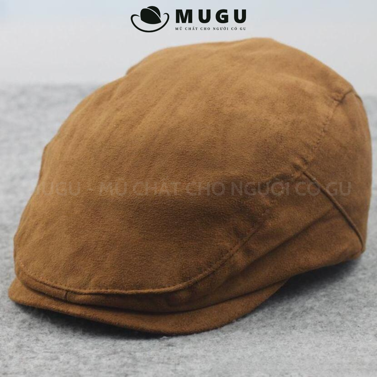 Mũ nồi nam cao cấp br15 - mũ beret nam trung niên vải cotton | mugu