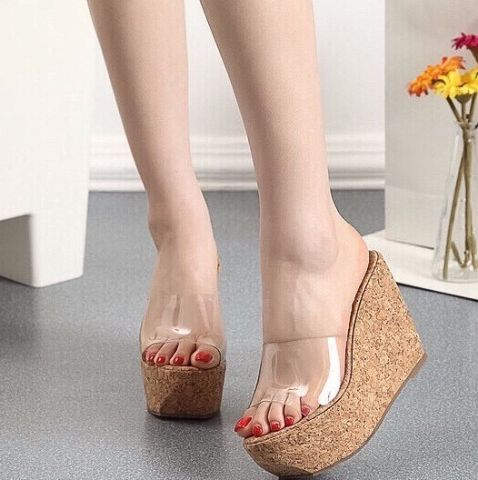 Dép đế xuồng quai trong đế 11cm hàng cao cấp