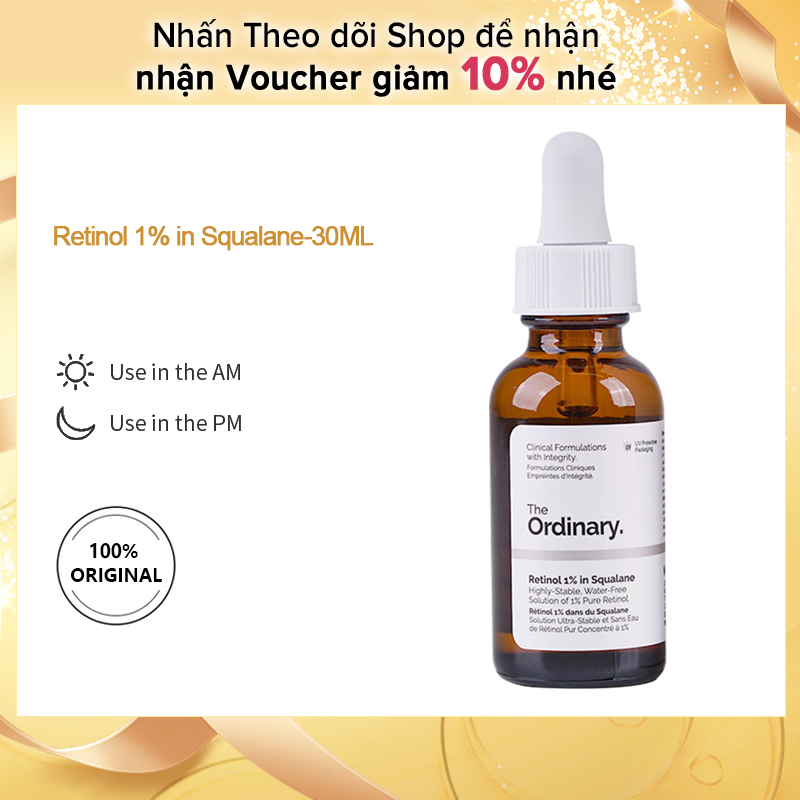 The Ordinary chính hãng Retinol 1% in Squalane-30ML,Serum dưỡng ẩm chống lão hóa