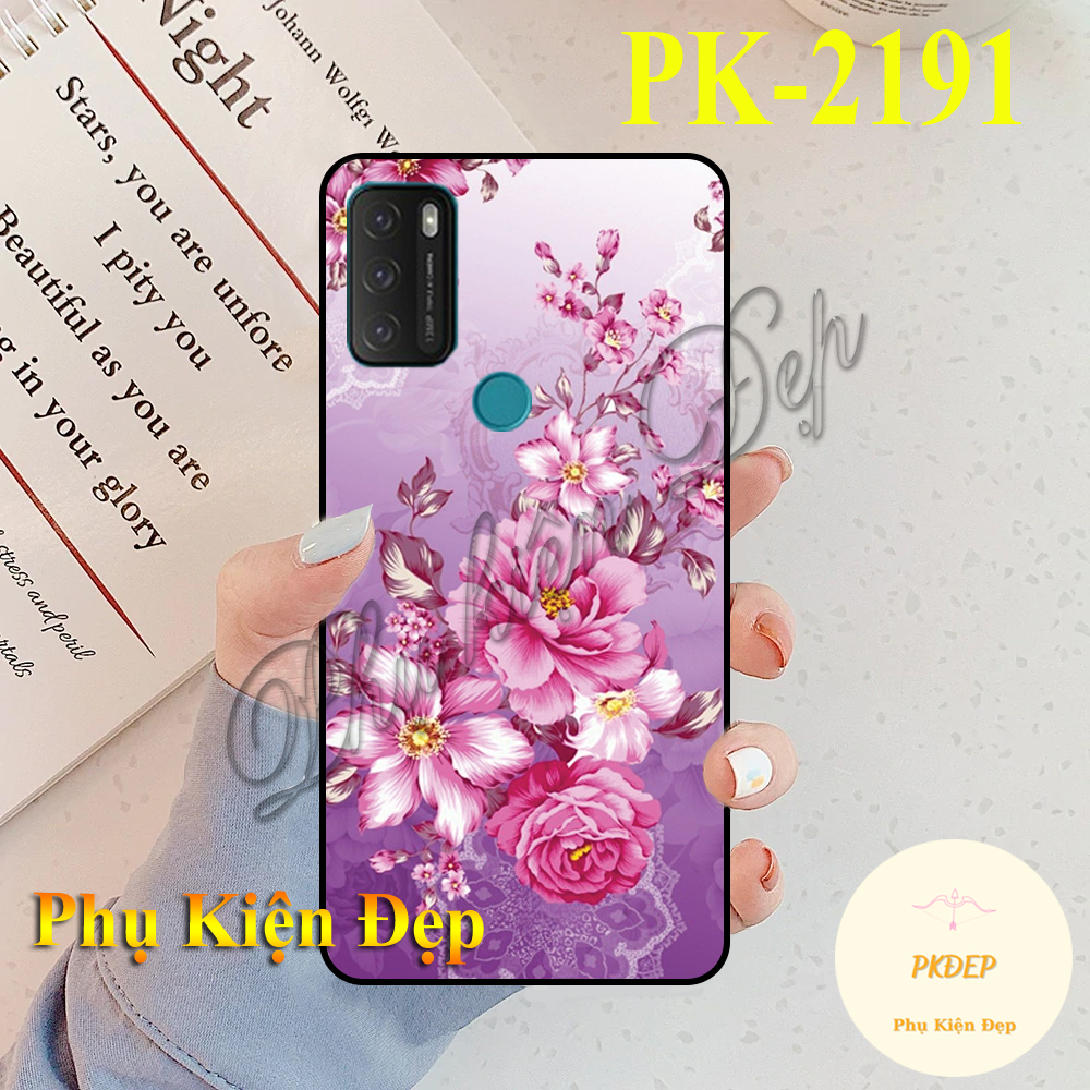 Ốp lưng Vsmart Star 5 dẻo đen in hình Họa Tiết Hoa Đẹp
