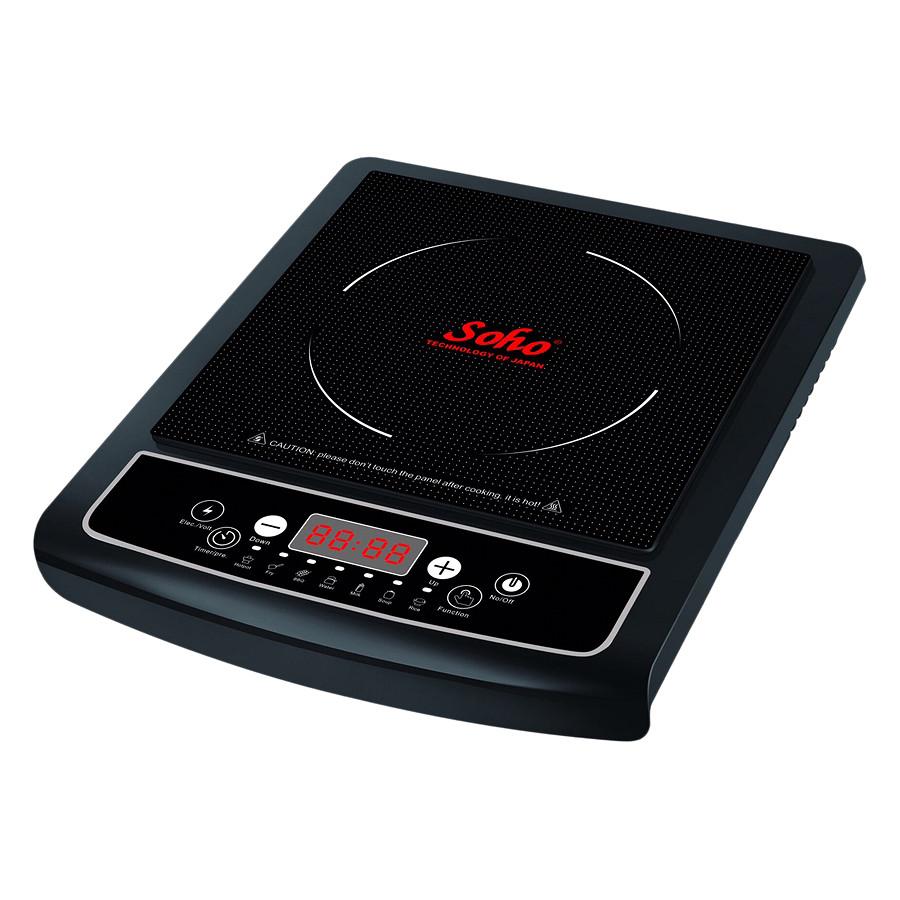 Bếp điện từ đơn Soho-19N (Màu đen), Nấu sạch 100%, không lo cháy nổ, không sợ tốn điện