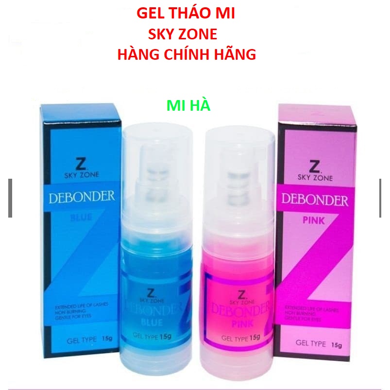 Gel tháo mi sky zone, gel gỡ mi sky zone, không cay, mi hà