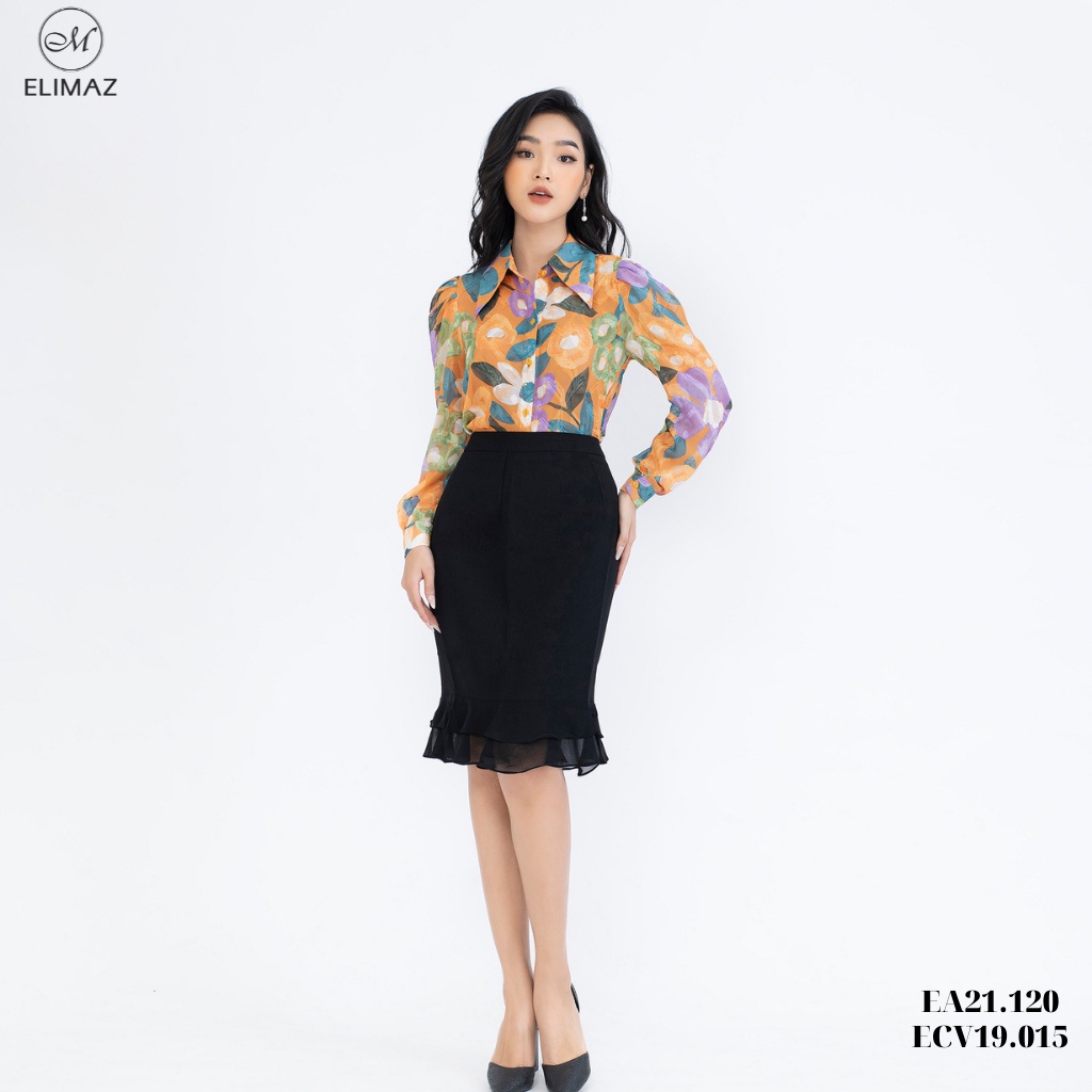 Chân váy đuôi cá pha lụa cao cấp elimaz ecv19.015