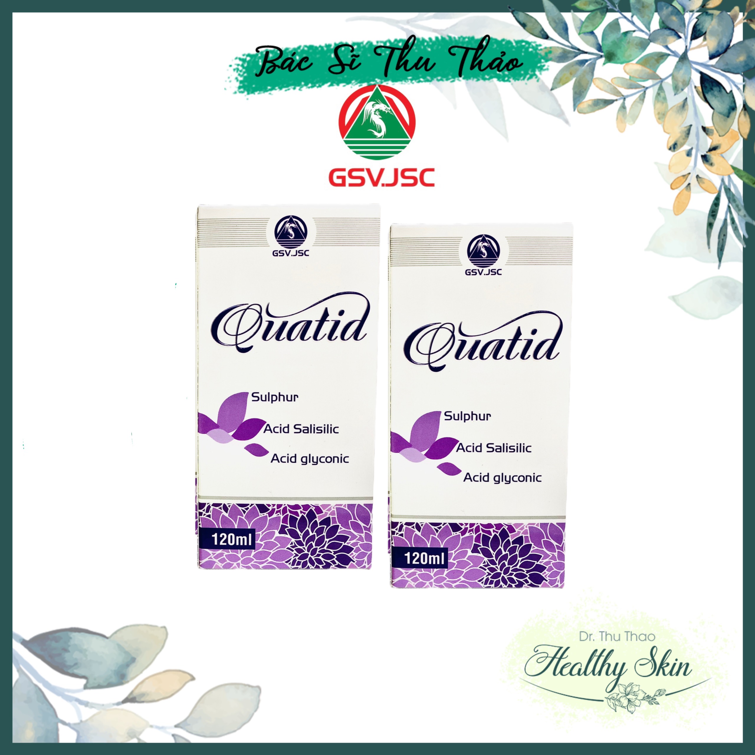 Sữa rửa mặt quatid dành cho da dầu mụn