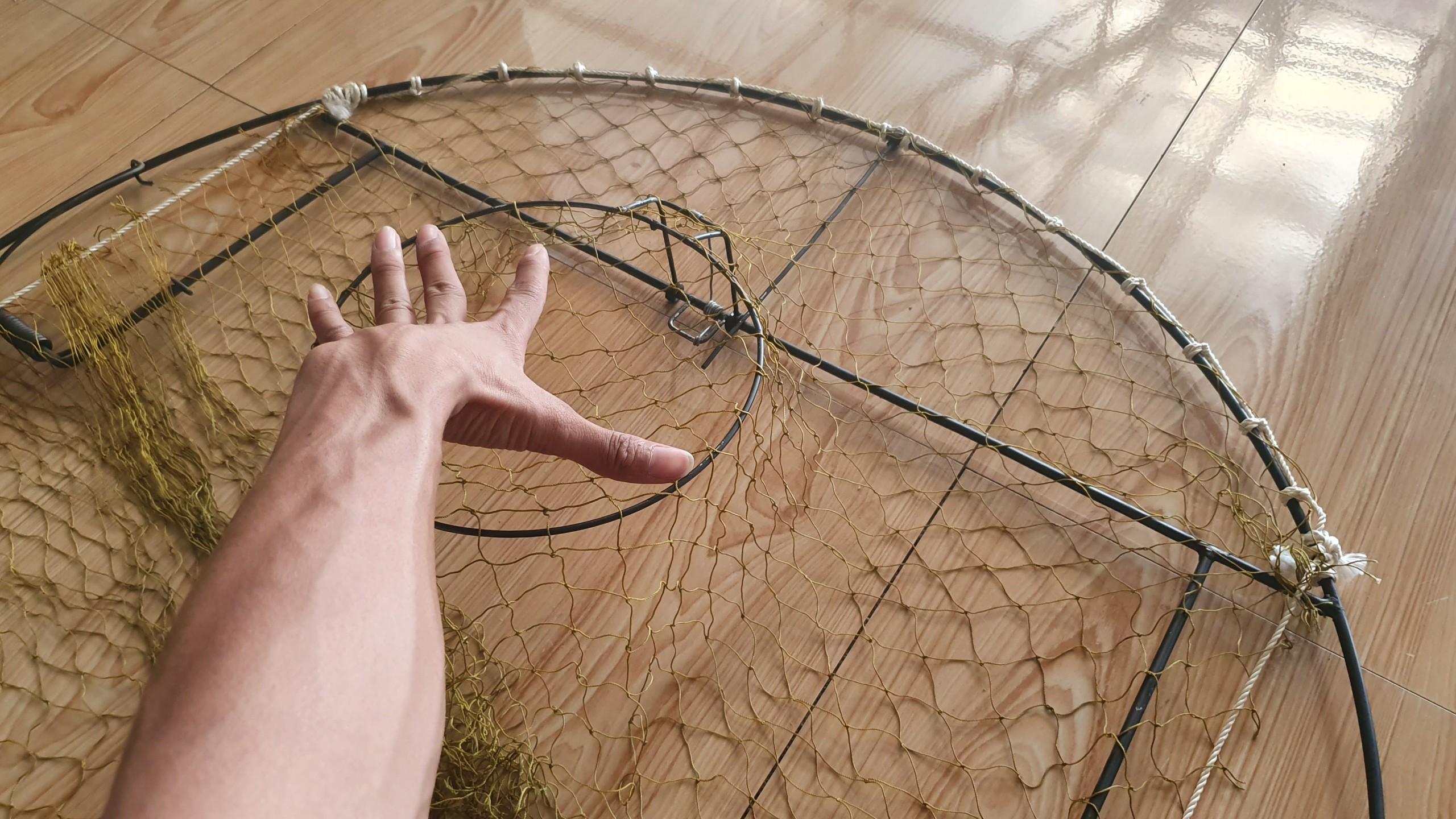 Mẹt bẫy chim săn ( loại tròn kích cỡ 75 X 95 ) chất liệu thép AC 6 li không rỉ, lò xo cực mạnh bảo hành 2 năm