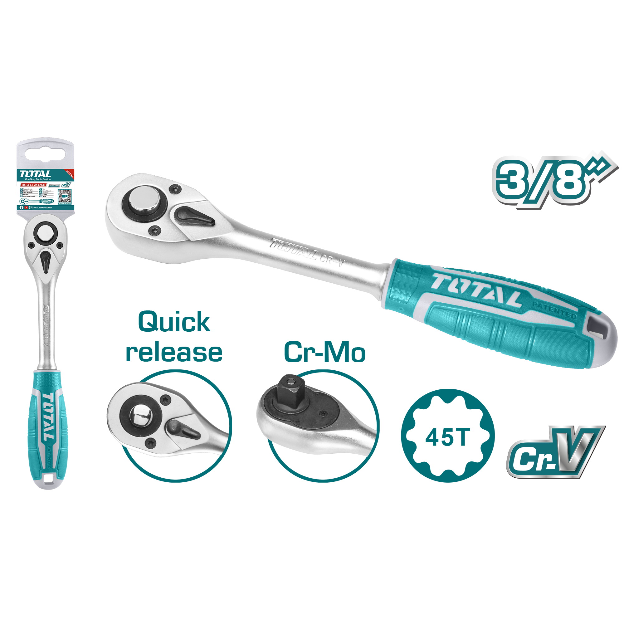 Cần siết 2 chiều total tht106386