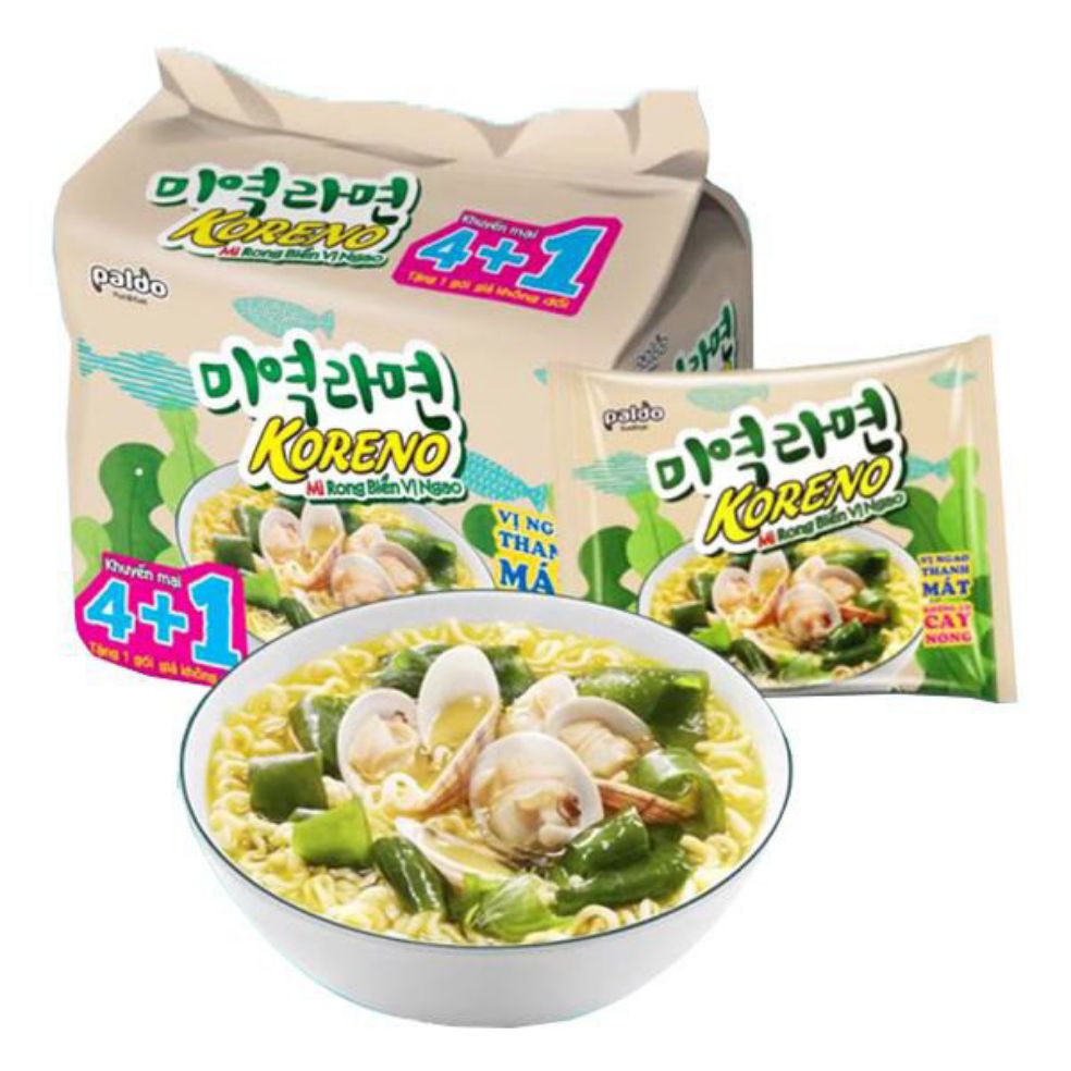 [HCM]combo 5 gói mì rong biển vị ngao 102gr