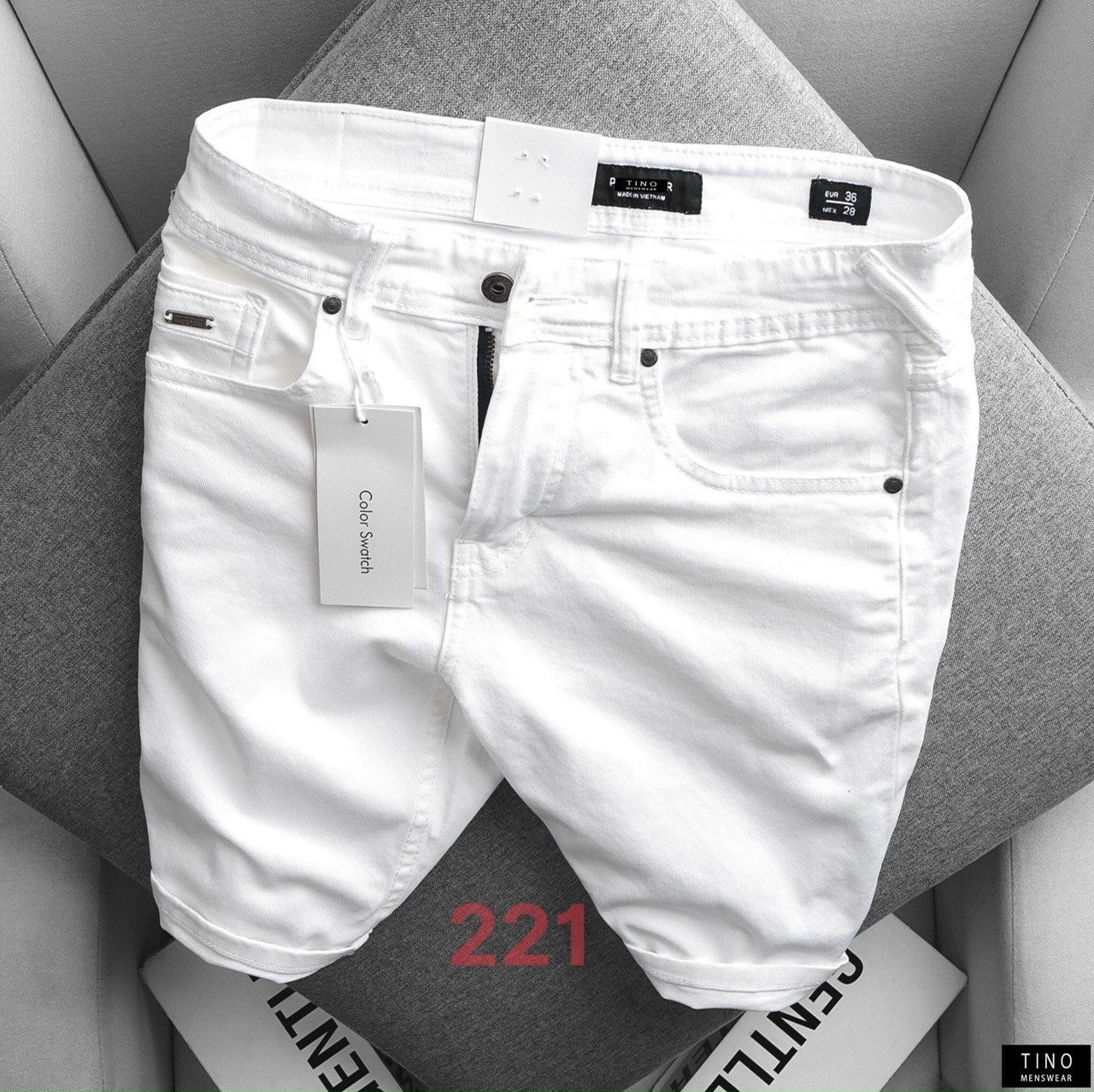 Quần sọt jean nam mẫu mới hot cao cấp vải co giãn thoải mái chuẩn shop sjn221