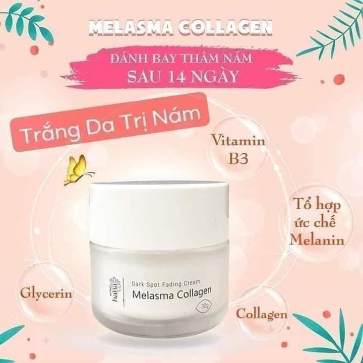 (GIÁ SỐC) - KEM NÁM RIORI MELASMA COLLAGEN HANA 30GR GIÚP CHỐNG KHÔ PHỂ Kem nám MELASMA COLLAGEN , giảm thâm nám sau 14 ngày sử dụng ,làm mờ nếp nhăn vết chân chim ,ngăn ngừa lão hóa ,tăng độ đàn hồi cho da