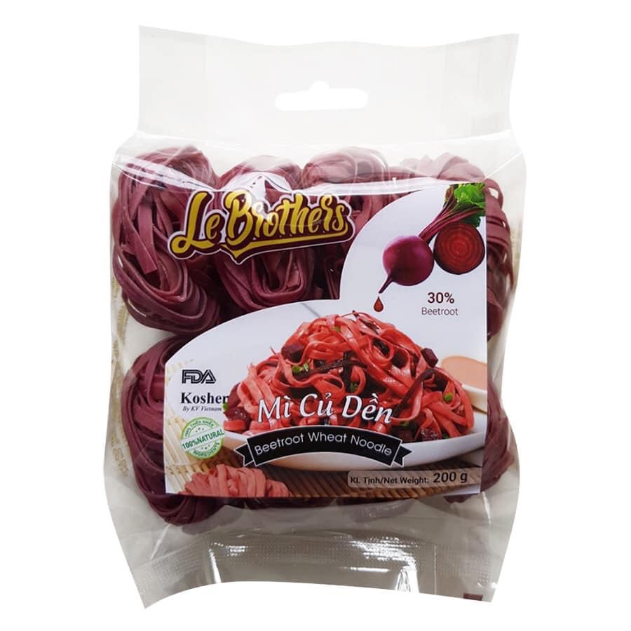 Mì rau củ củ dền tươi Duy Anh - Mì rau củ củ dền organic - Mì tươi không chiên