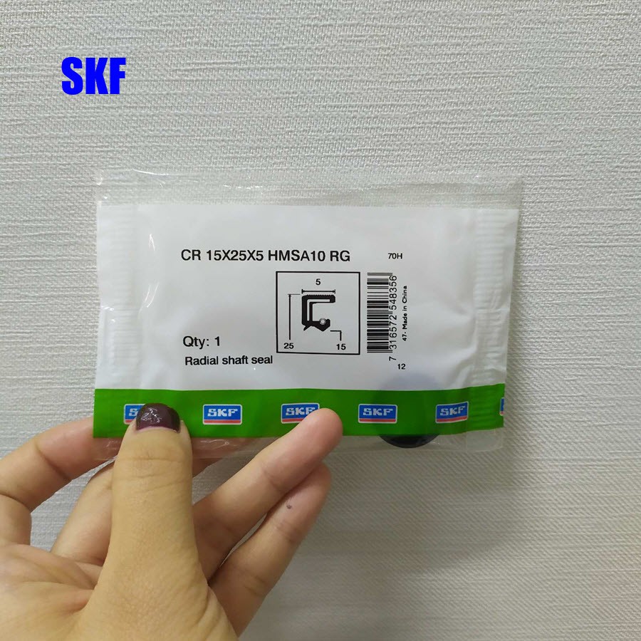 Phớt chắn dầu skf 15x25x5 hmsa10 rg, cam kết hàng đúng mô tả, chất lượng đảm bảo an toàn đến sức khỏe người sử dụng