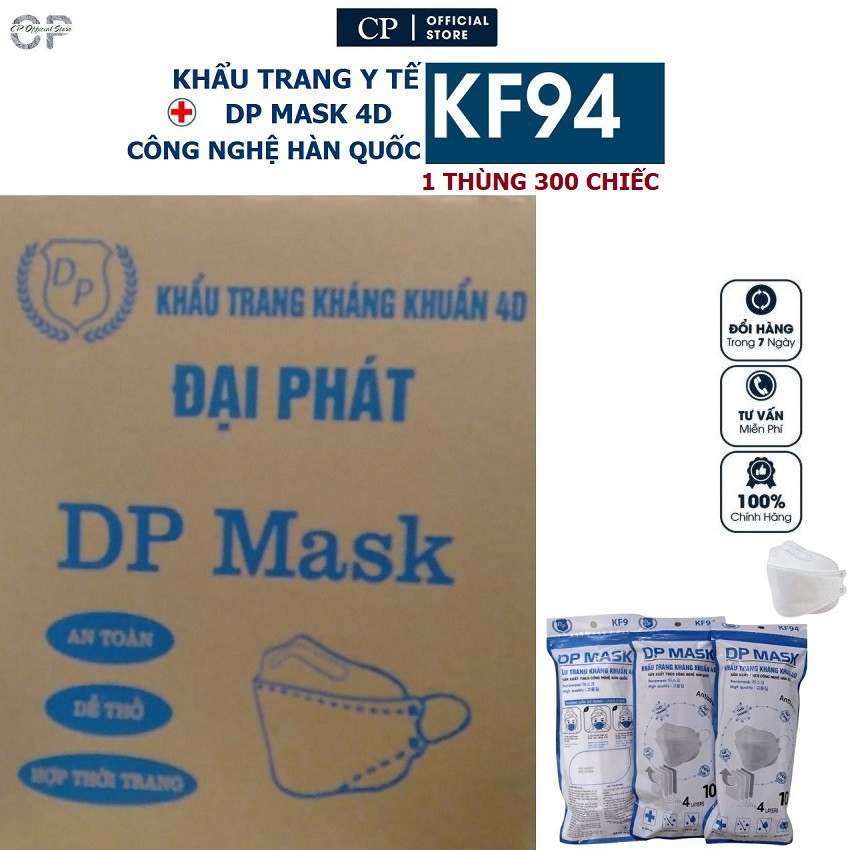 Thùng 30 Túi mỗi túi 10 chiếc khẩu trang y tế KF94  mask Siêu Xịn