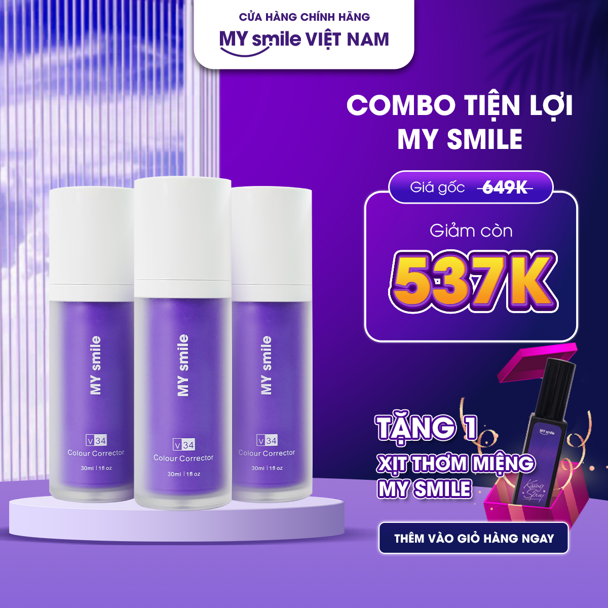 Combo 3 serum trắng răng my smile công nghệ v34 hoa kỳ - sự lựa chọn hoàn hảo cho nụ cười tự tin chai 30ml