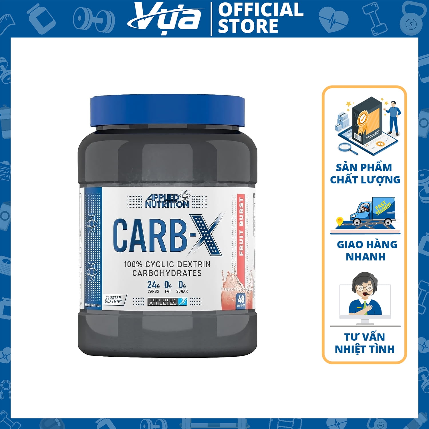 Applied Nutrition - Carb X 1.2KG - Thực Phẩm Bổ Sung Chính Hãng