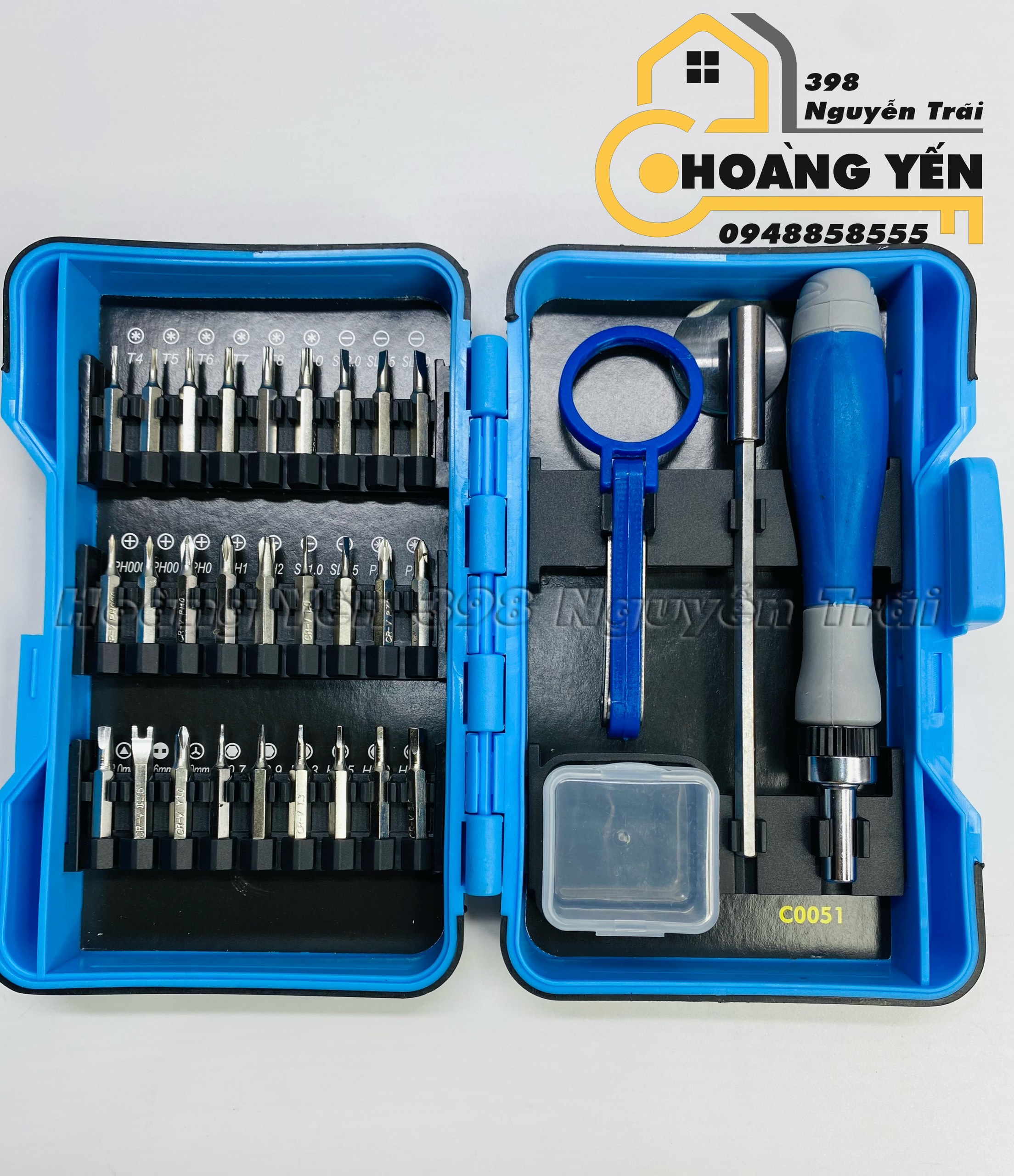 Bộ tô vít chính hãng c-mart c0051- 31 chi tiết, bộ tua vít