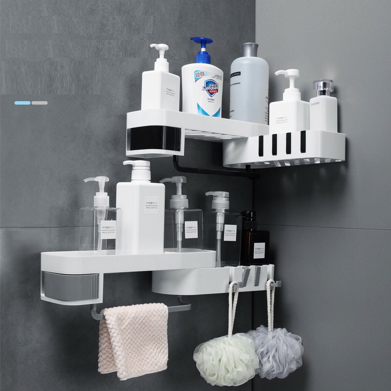 [HCM]Kệ đựng xà phòng góc 2 tầng tiện dụng Kệ đựng xà phòng góc 2 tầng tiện dụng thông minh Kệ đựng xà phòng góc 2 tầng tiện dụng Kệ Đựng Xà Bông Trong Nhà Tắm