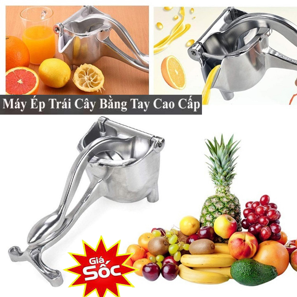 Dụng Cụ Ép Trái Cây Cầm Tay Bằng Gang Inox Dụng cụ ép hoa quả Dụng cụ vắt cam chanh, ép nước trái cây, bóc tách vỏ hạt cứng , đa năng dễ sử dụng - Máy ép trái cây