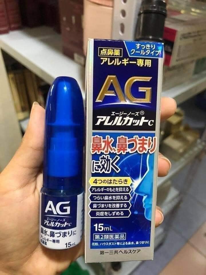 Xịt xoang ag nhật bản- màu xanh đậm 15ml