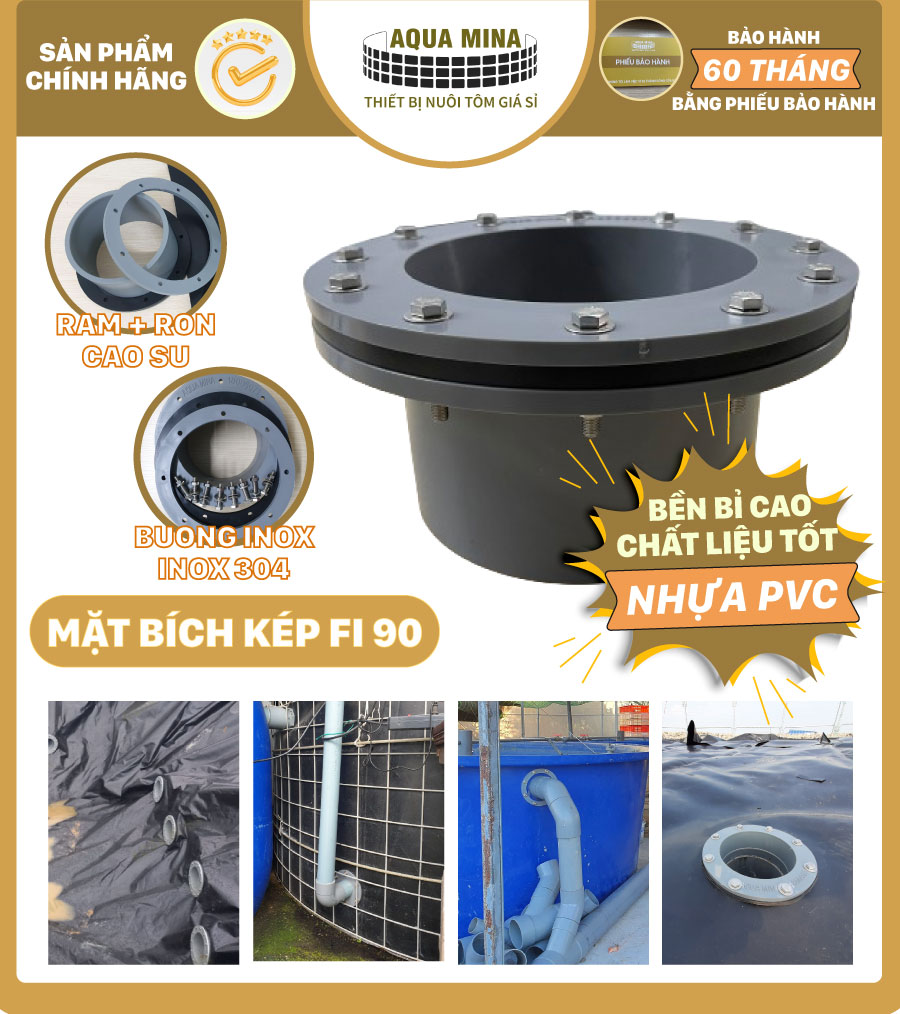 Mặt bích nhựa luppe fi 90