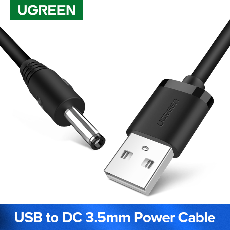Cáp Nguồn UGREEN USB Sang DC 3.5Mm Tương Thích Với Bộ Tản Nhiệt Hubmp4usb Di Động-Quốc Tế