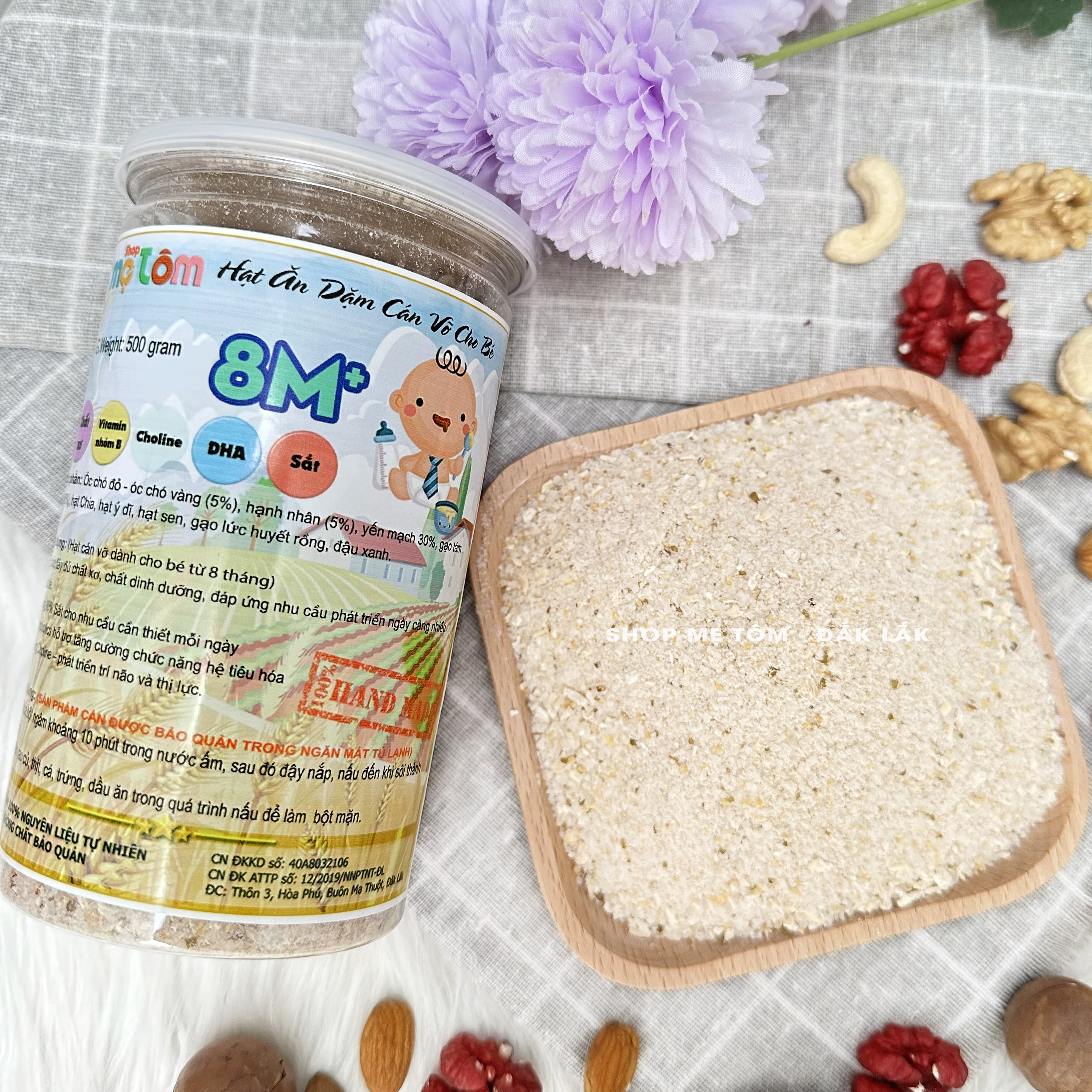 [500Gr] BỘT CÁN VỠ NẤU CHÁO CHO BÉ TỪ 8 THÁNG TUỔI