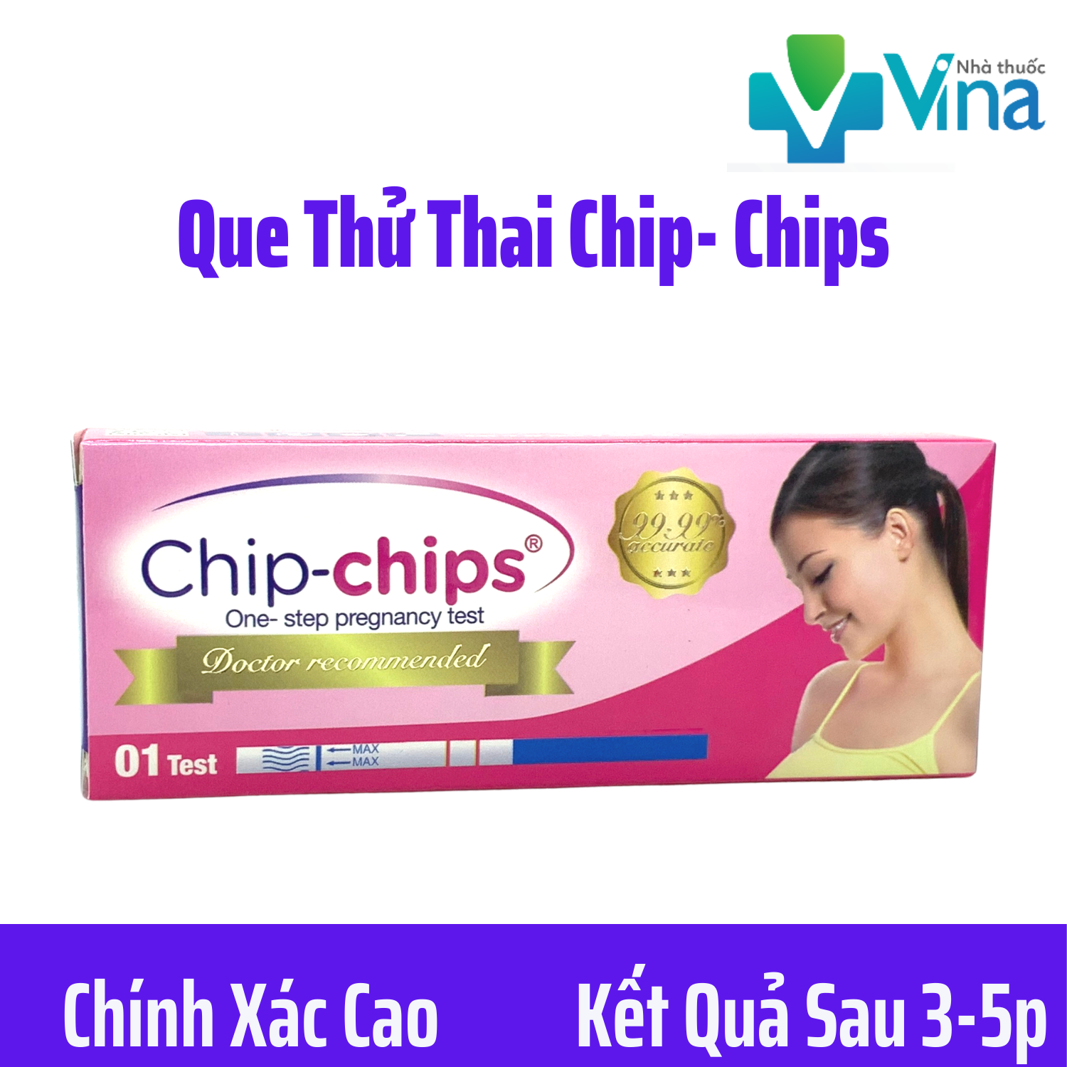 Que thử thai chính xác cao chip-chips