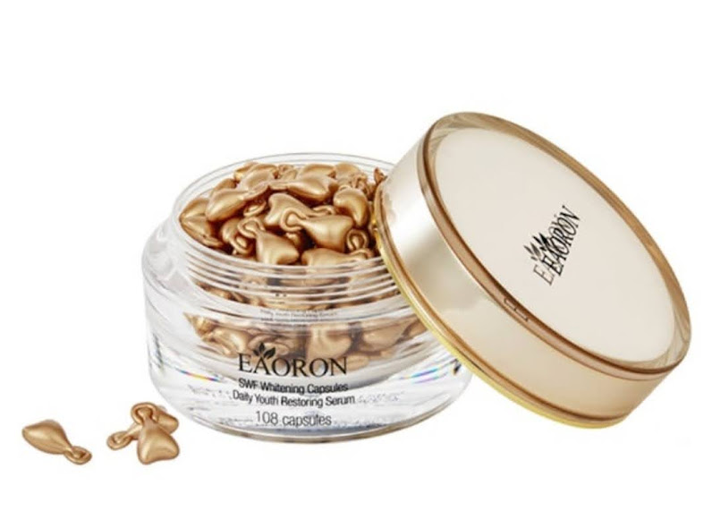 Viên serum đậm đặc dưỡng trắng da Eaoron SWF Whitening Capsules Úc