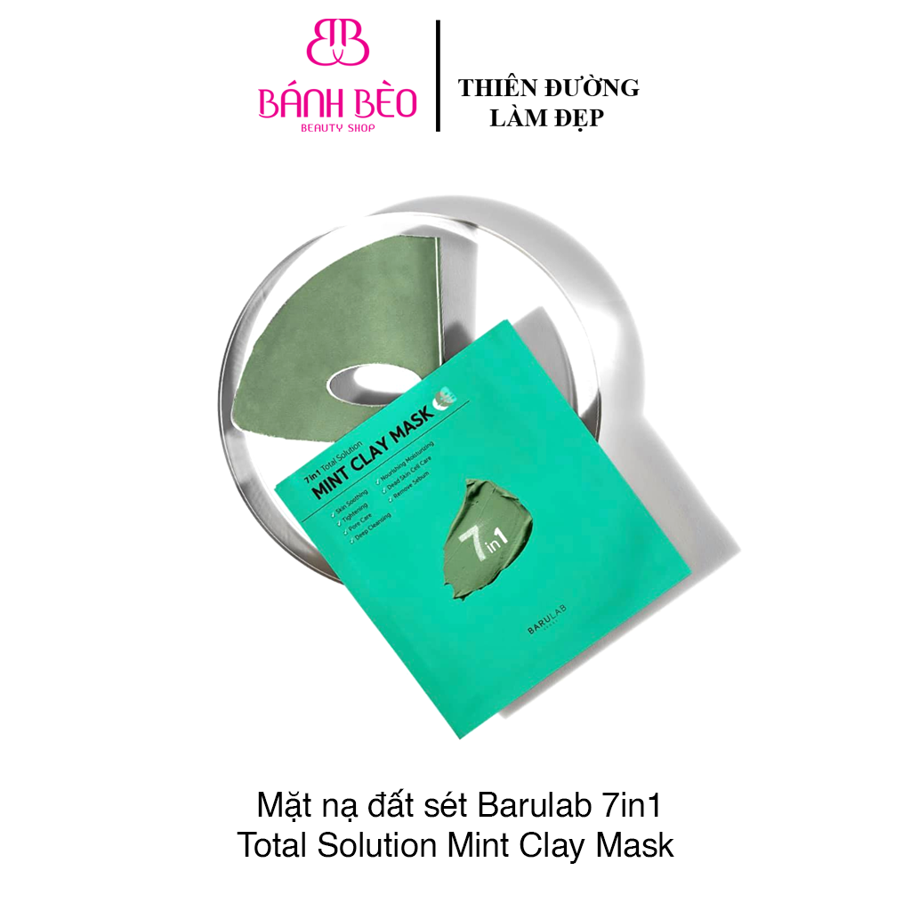 Mặt Nạ Barulab 7 In 1 Total Solution Mint Clay Mask Xanh (Date 07/2024)
