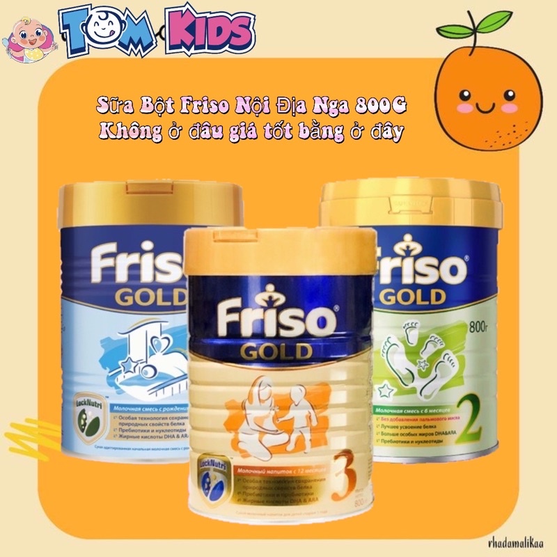 Sữa bột fiso gold nội địa nga cho bé đủ số 1-2-3 date 2023