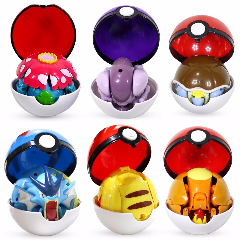 Bộ mô hình đồ chơi quả trứng quái vật Pokemon Lunala Charizard