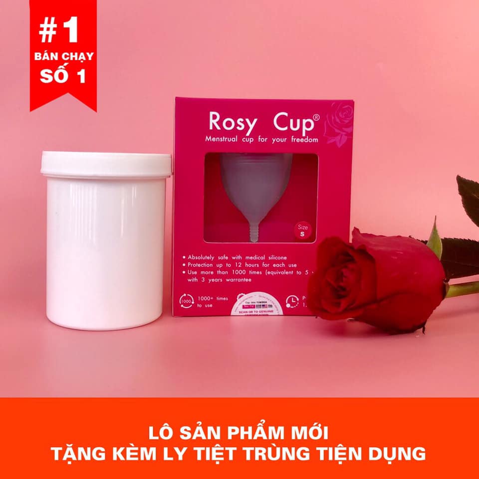 Cốc nguyệt san rosy cup chuẩn usa