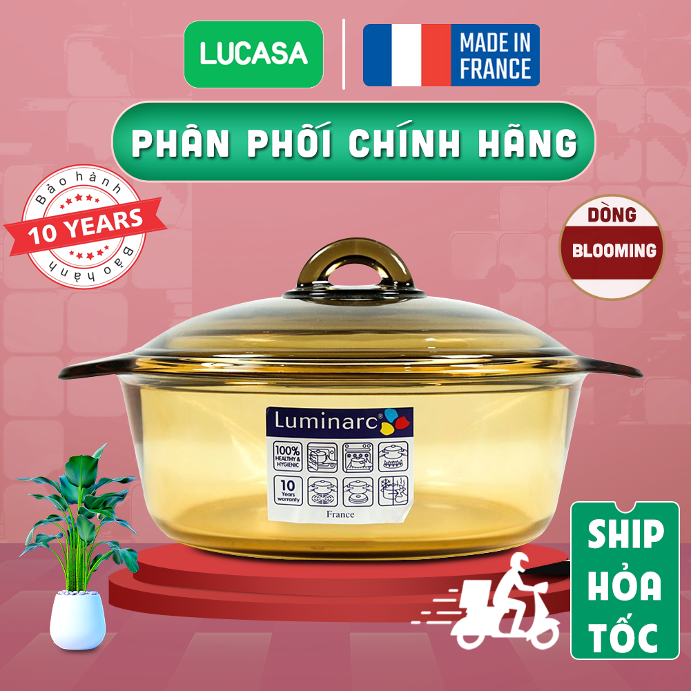 Nồi thủy tinh Luminarc Vitro Blooming - Sản Xuất Pháp | Phân Phối Chính Hãng