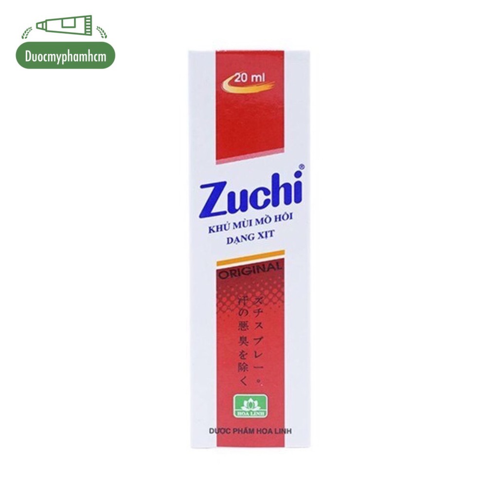 Xịt khử mùi mồ hôi zuchi thảo .d.ư.ợ.c. 20ml/chai