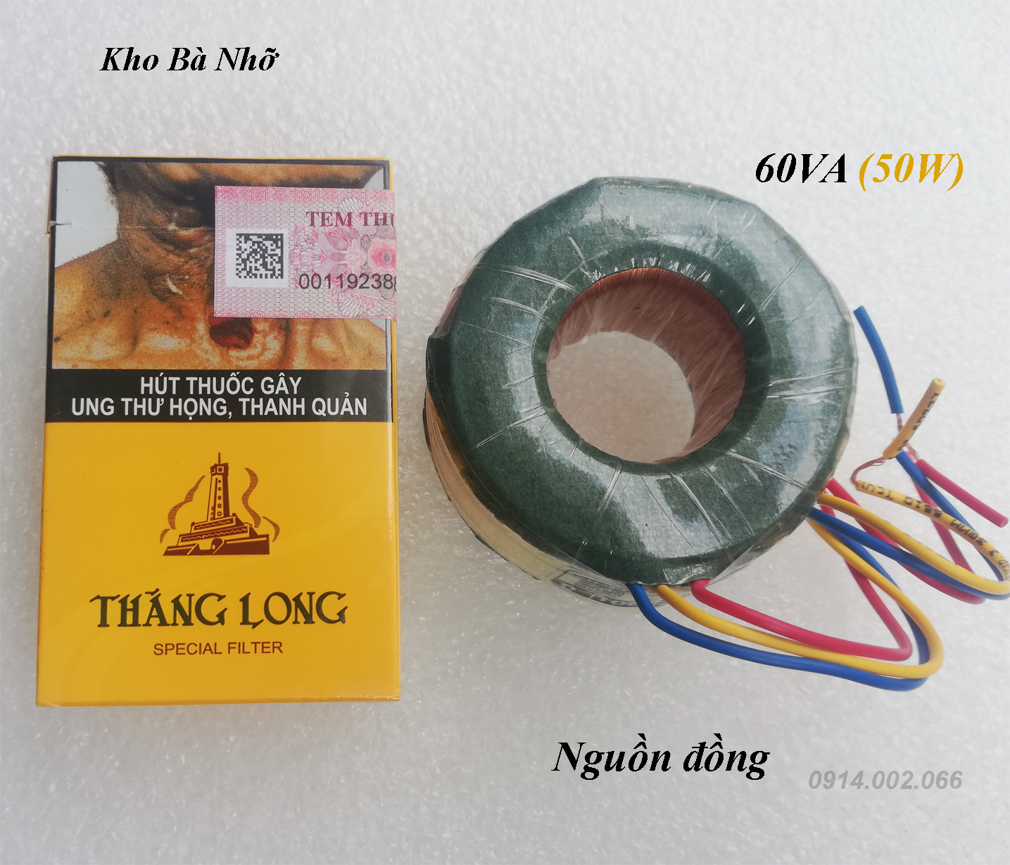 (60VA). Bộ đổi nguồn gắn trong 220V sang 100V công suất 60VA cho quạt Nhật, lọc khí, xạc pin máy 100V... nguồn đồng xịn
