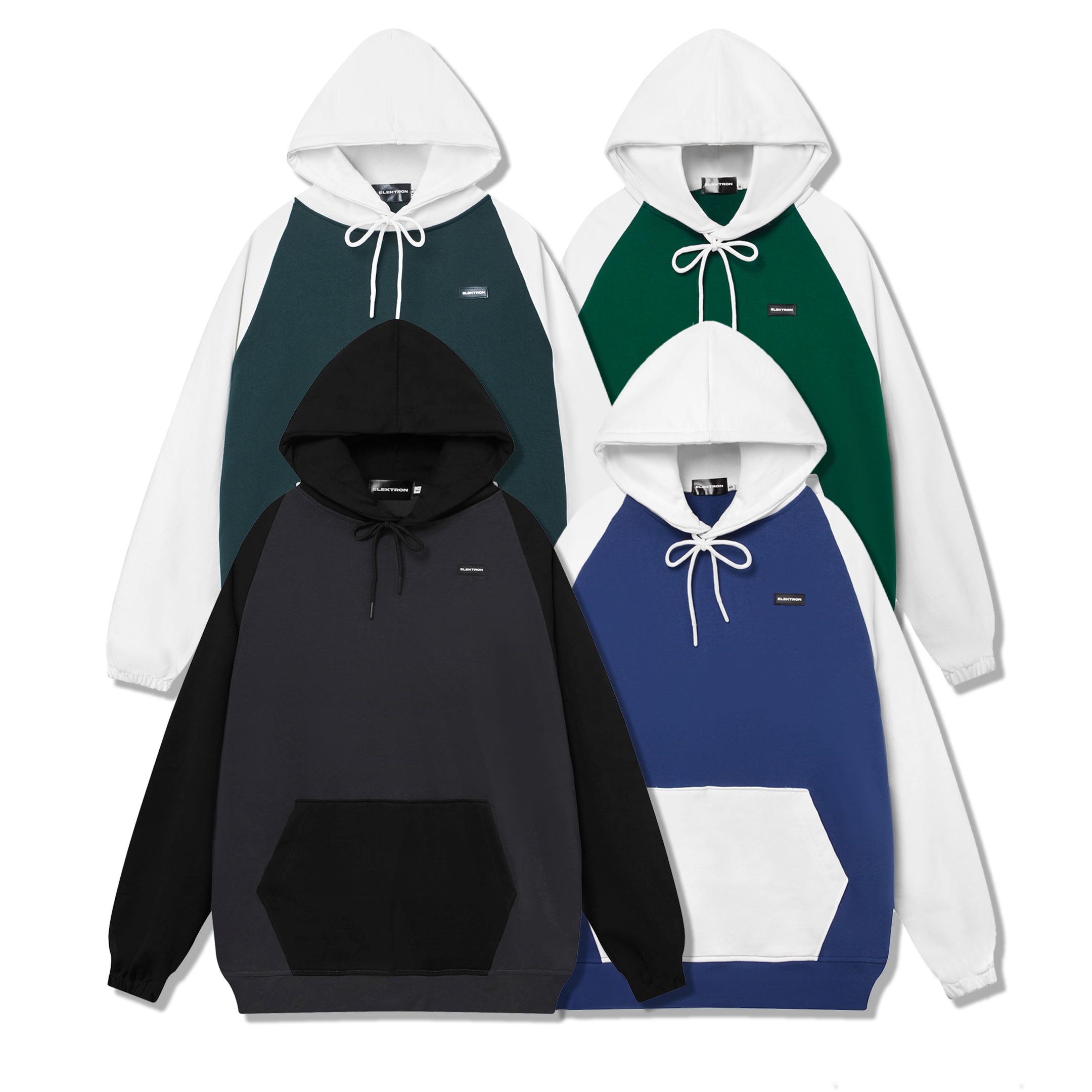 Áo Khoác Hoodie Form Rộng Phối Màu Elektron Clothing
