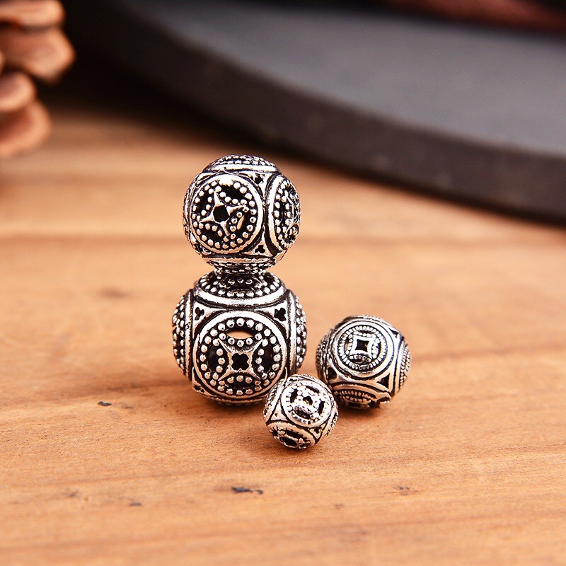 Charm Bi bạc may mắn 12mm