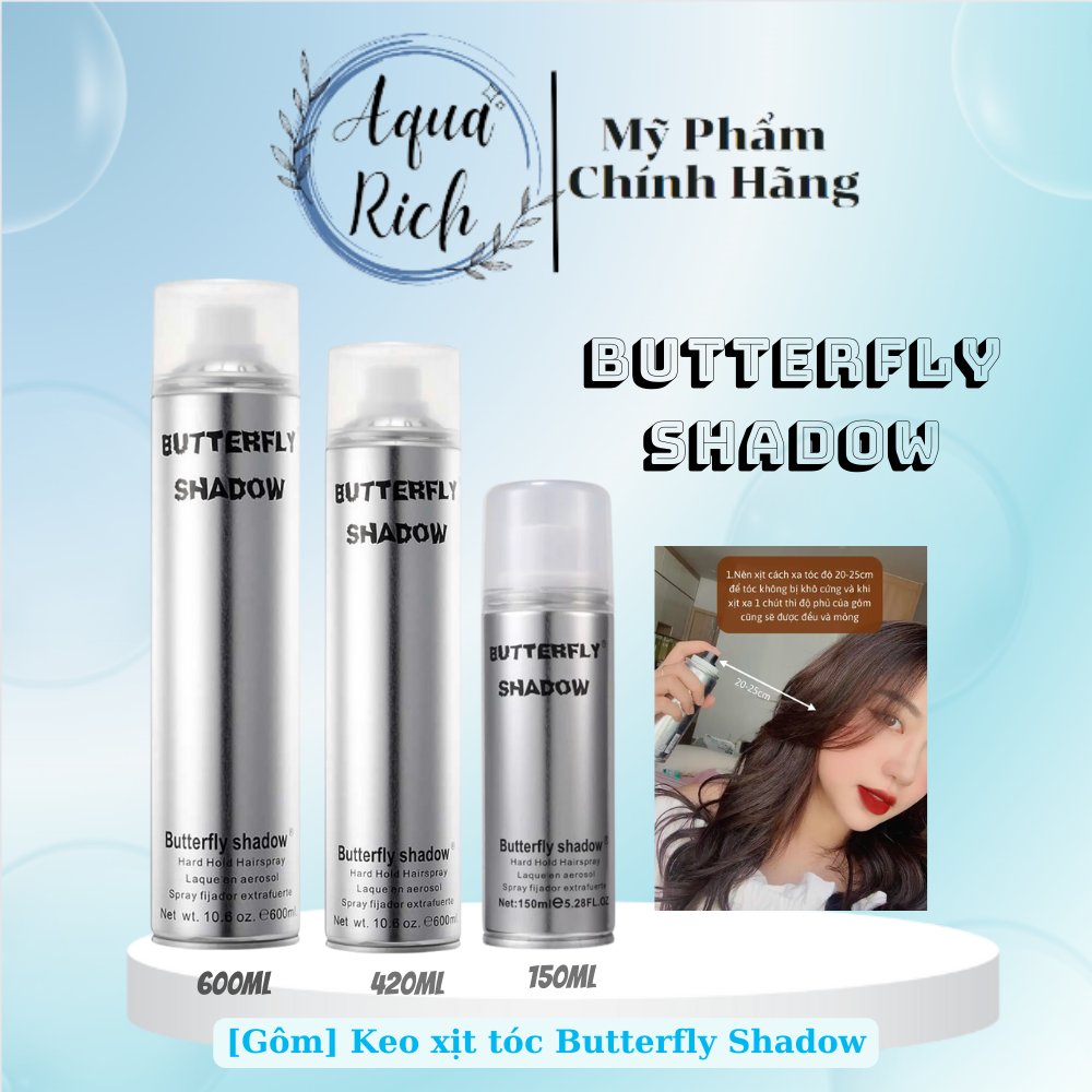 Gôm - keo xịt tóc butterfly 150ml - 320ml - 600ml