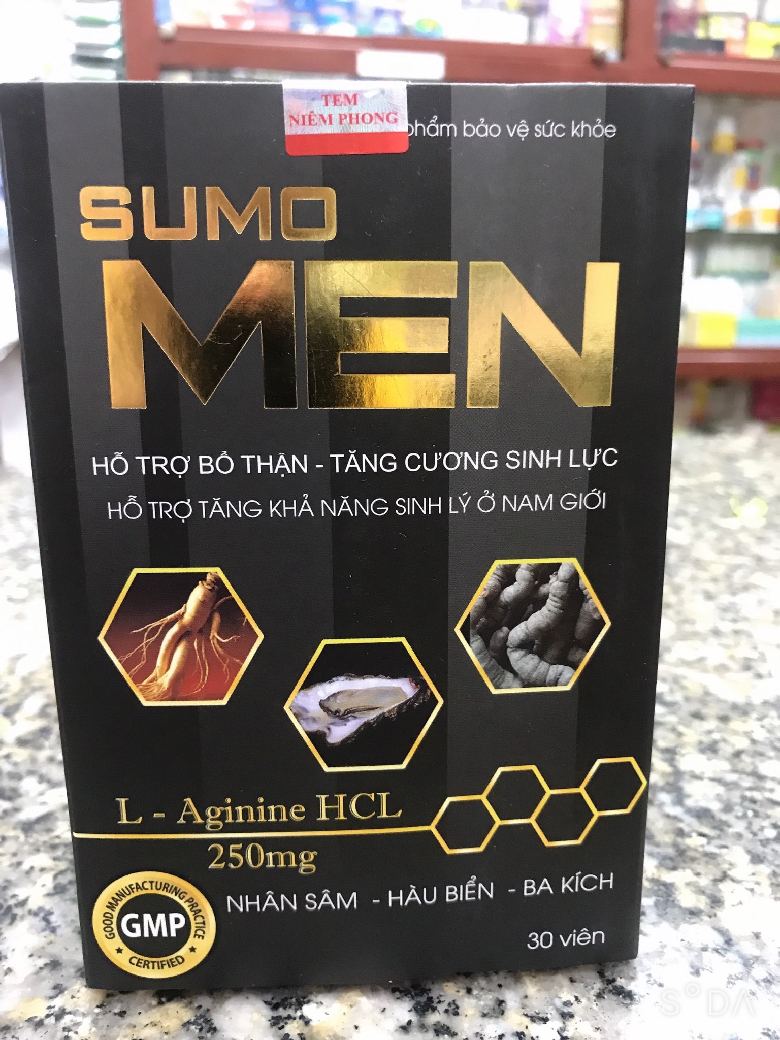[HCM]30 Viên SUMO MEN chất lượng- TĂNG CƯỜNG SINH LÝ NAM GIỚI - Bổ Thận - Nhân sâm - Hàu Biển - Ba Kích