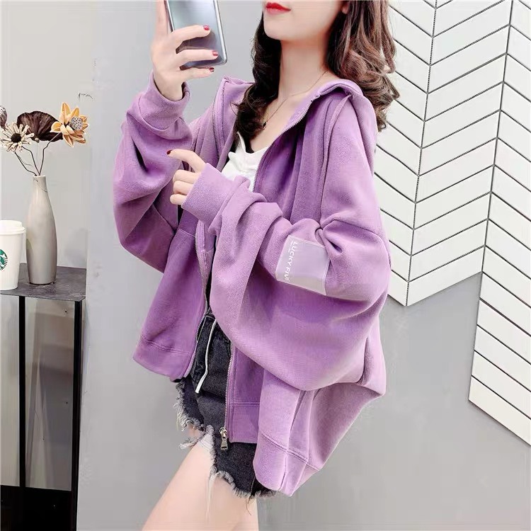 [HCM]Áo Khoác Hoodie Cá Tính Unisex nam nữ - Áo Khoác Nỉ Thu Đông Uniex kiểu dang cánh dơi hoodie trơn cực đẹp phối tay