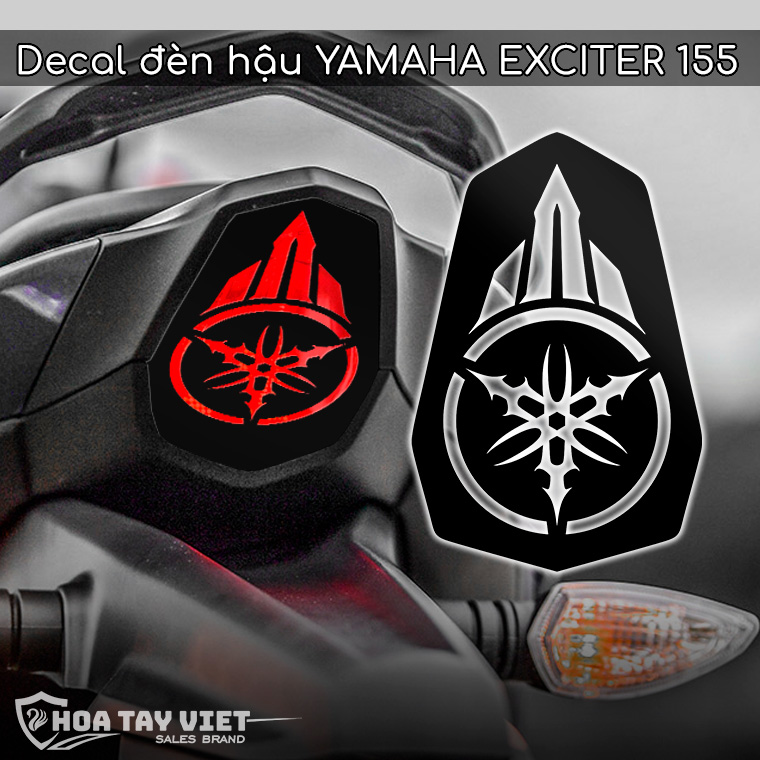 Decal logo YAMAHA dán ĐÈN HẬU Ex 155 trang trí exciter 155 vva