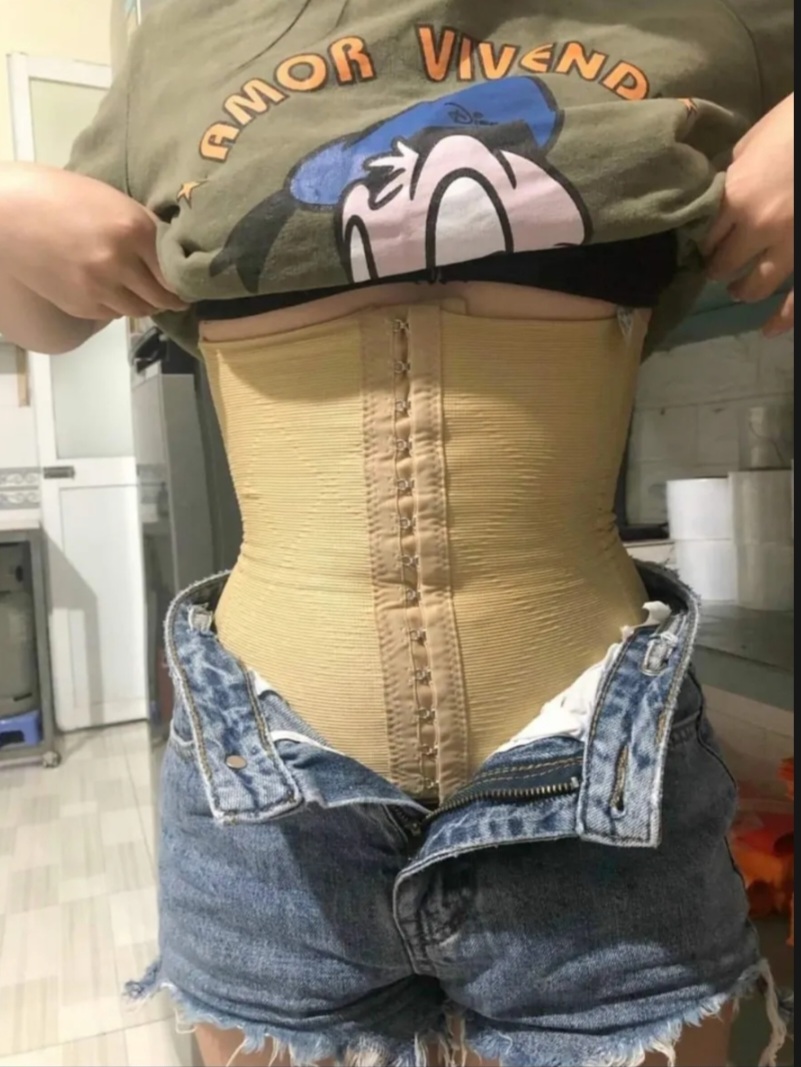 Gen nịt bụng latex sline gen bụng siết eo tạo vòng eo thon gọn - Đai nịt bụng siết eo hỗ trợ giảm mỡ sau sinh hiệu quả - đai nâng bụng - đai nịch bụng có 4 thanh chống cuộn kéo dùng mặc trong váy giúp siết eo hiệu quả