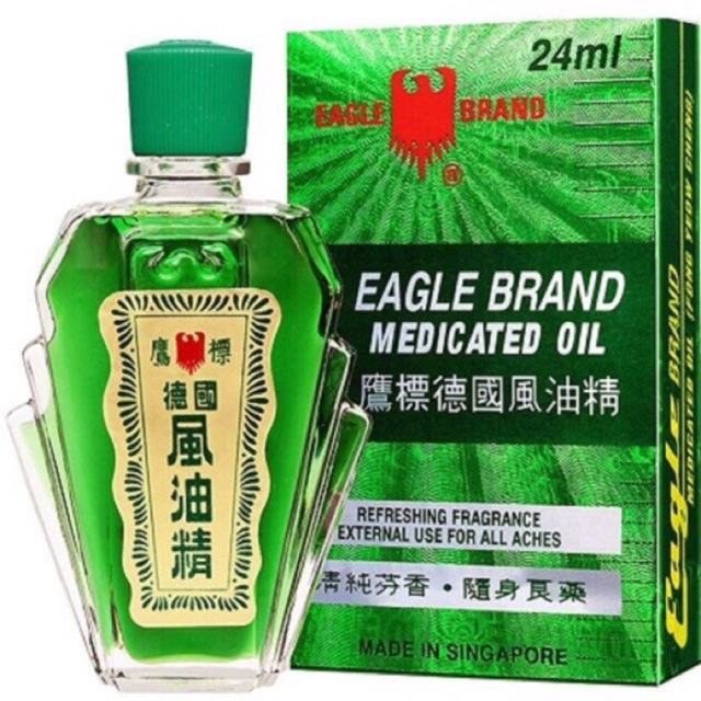 Dầu gió xanh con ó Singapore 24ml
