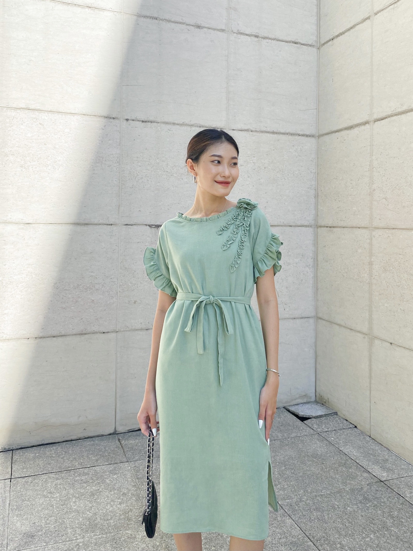[FREESHIP+GIẢM GIÁ] VẢI LINEN Đầm váy thời trang thiết kế cao cấp LILAMY mã MY03 Chất LINEN cực mát  LILAMY-SHOP