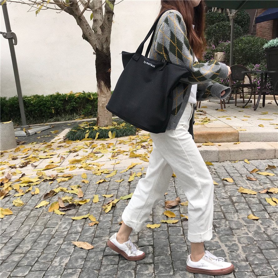 Túi tote bag By Morisot đẹp vải bố trơn mềm đẹp giá rẻ-BALOHA